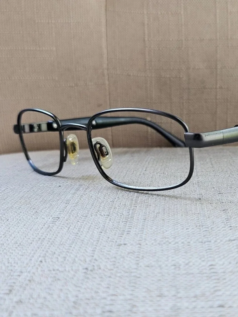 Vintage Bolle Eyeglasses Frame Gunmetal Tone Eyewear Glasses Made in Italy